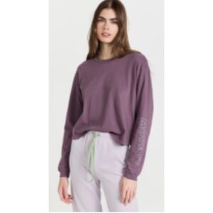 MOTHER / The Twister Crop Tee in Flint